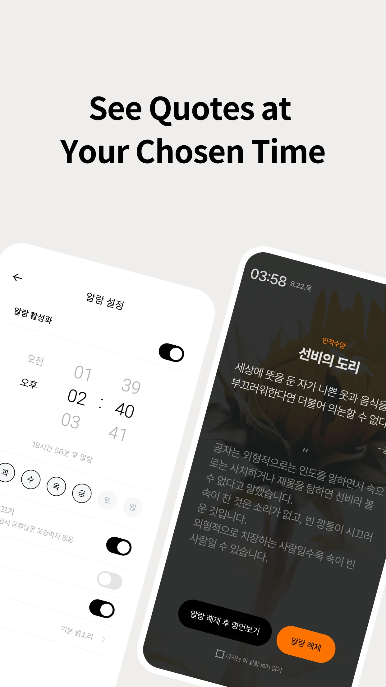 Lockscreen Quote - Alarm screenshot